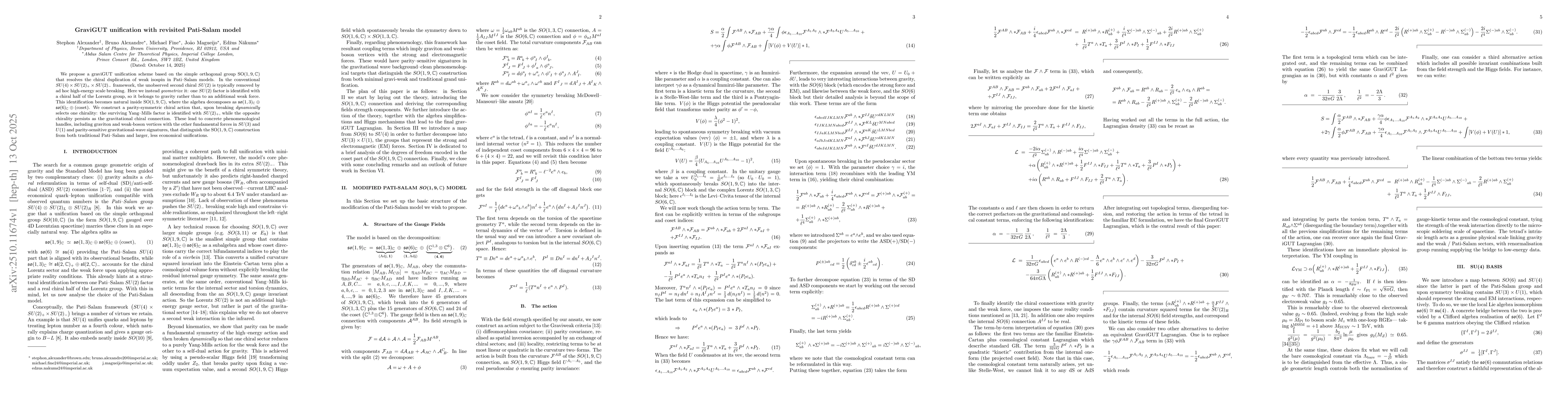 Thumbnail for GraviGUT unification with revisited Pati-Salam model