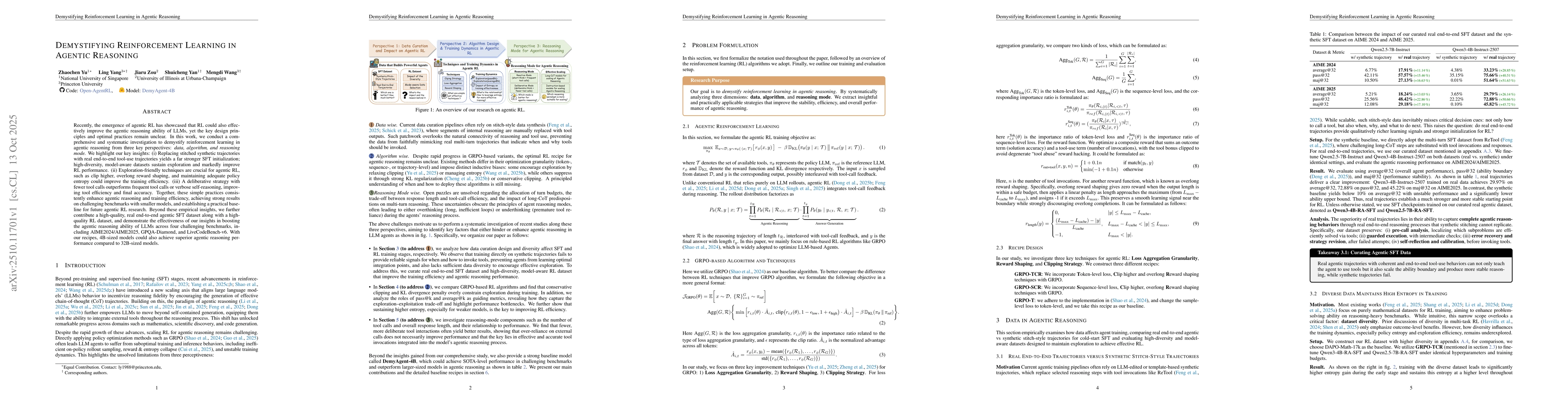 Thumbnail for Demystifying Reinforcement Learning in Agentic Reasoning
