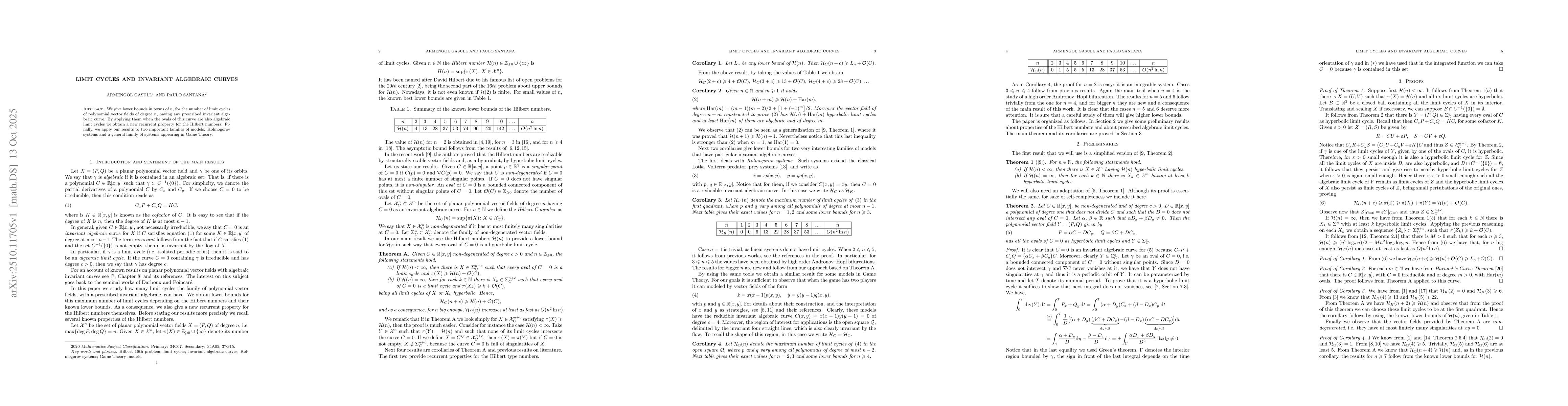 Thumbnail for Limit cycles and invariant algebraic curves