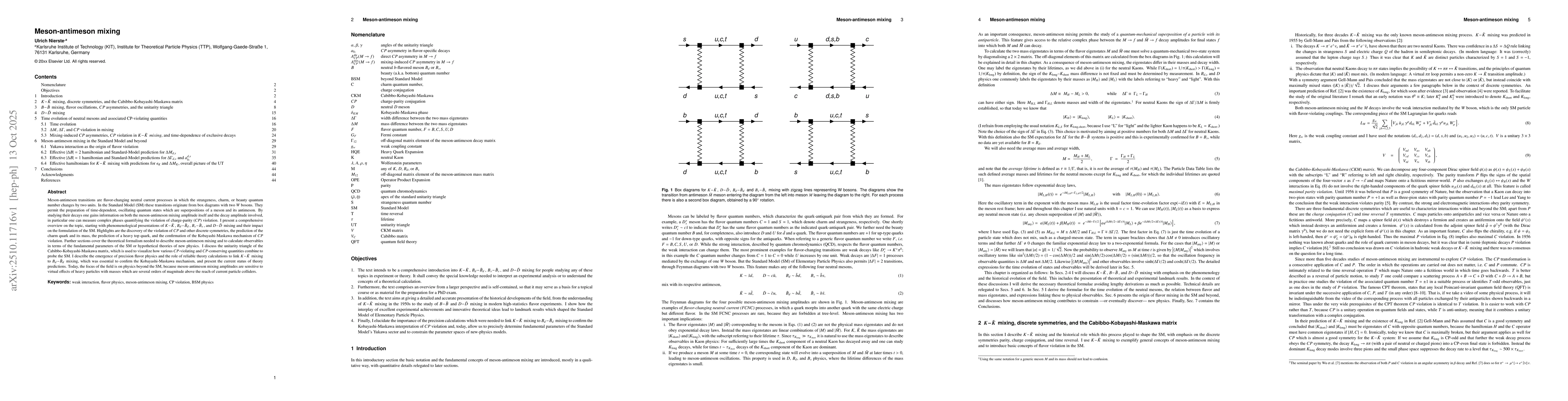 Thumbnail for Meson-antimeson mixing