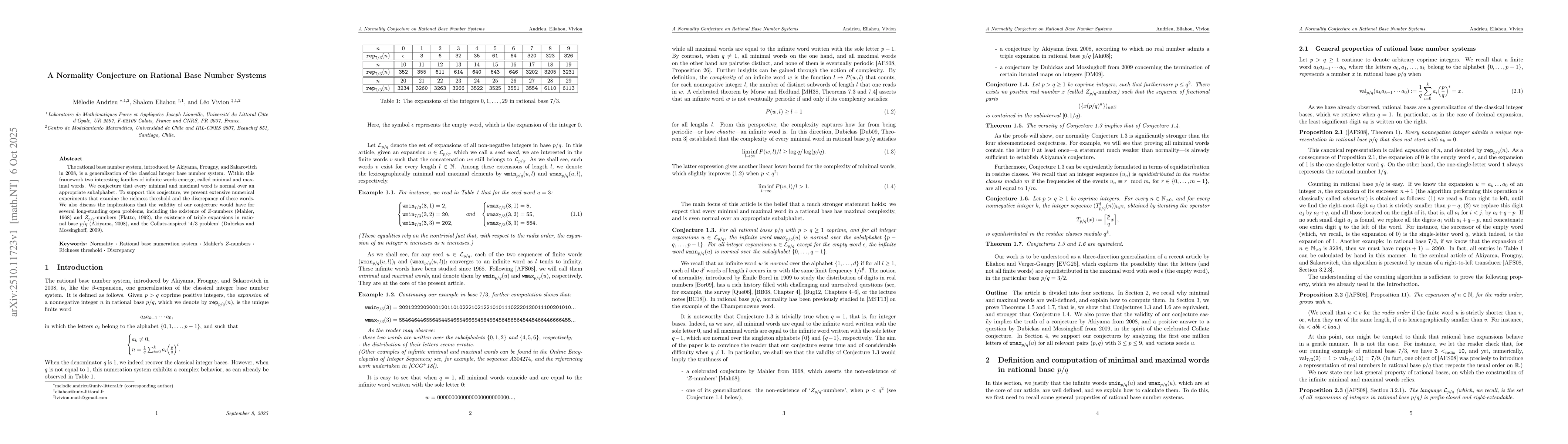 Thumbnail for A Normality Conjecture on Rational Base Number Systems