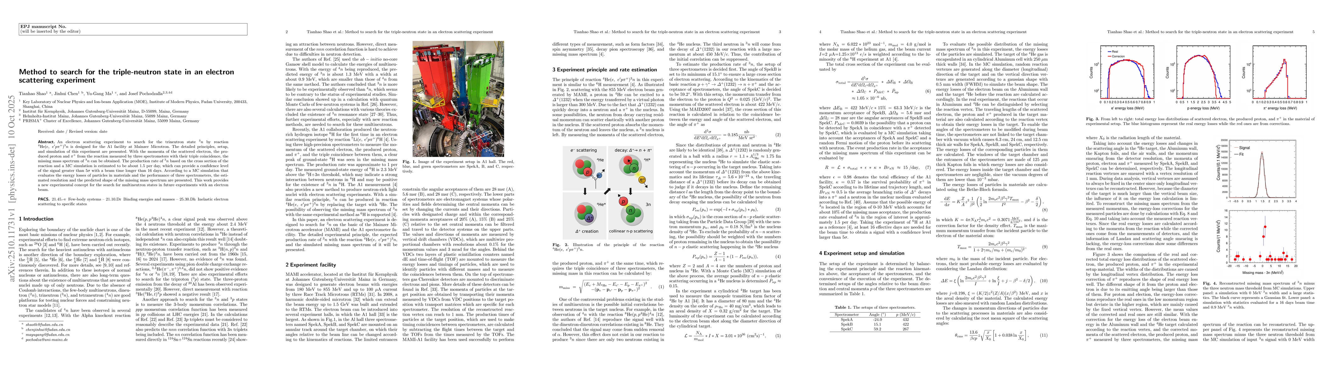 Thumbnail for Method to search for the triple-neutron state in an electron scattering
  experiment