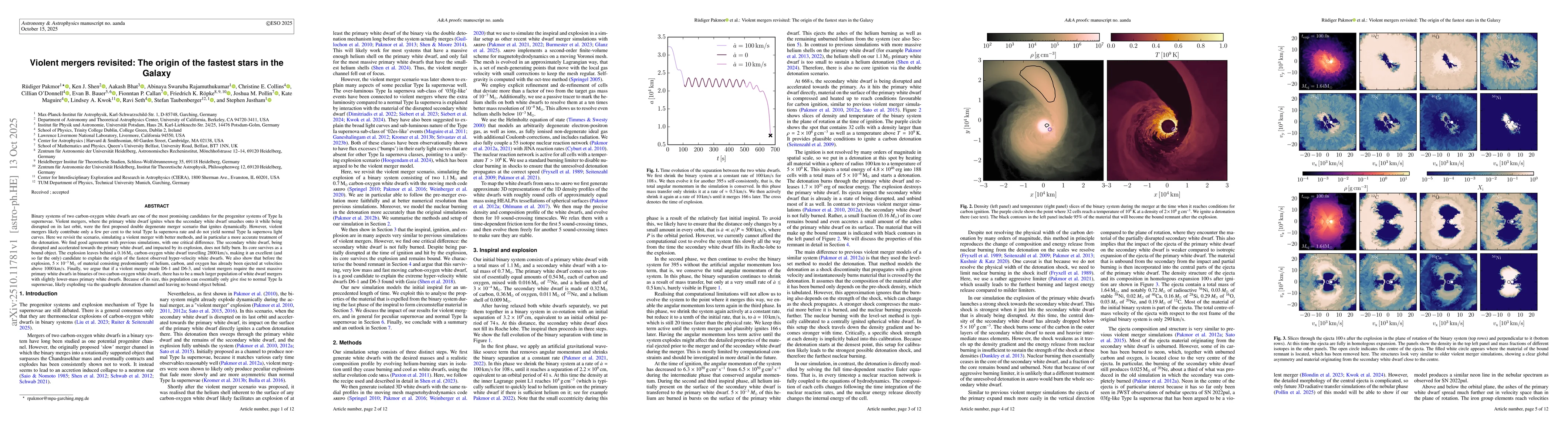Thumbnail for Violent mergers revisited: The origin of the fastest stars in the Galaxy