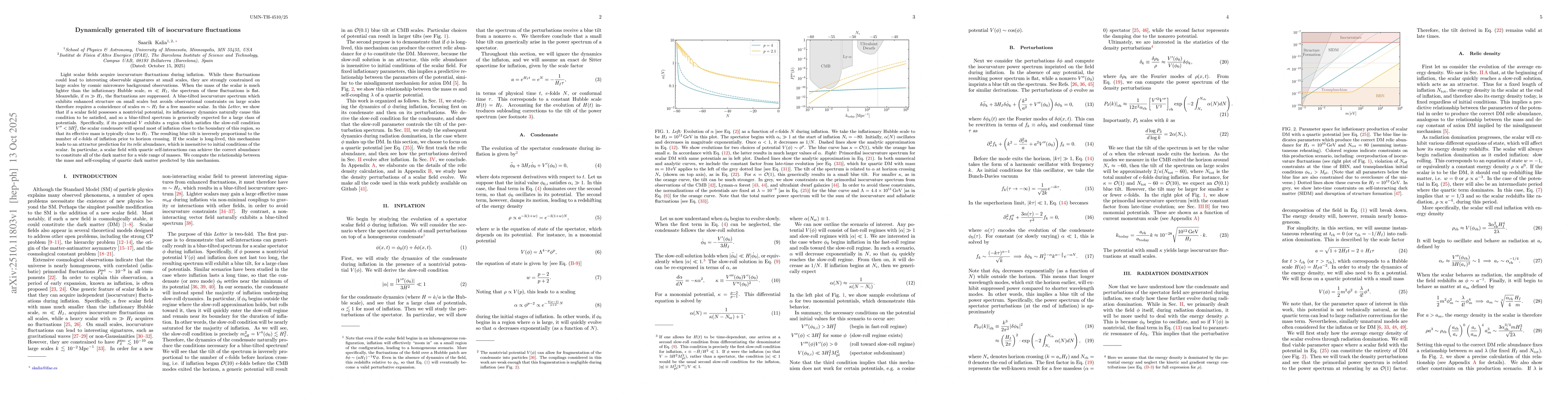 Thumbnail for Dynamically generated tilt of isocurvature fluctuations