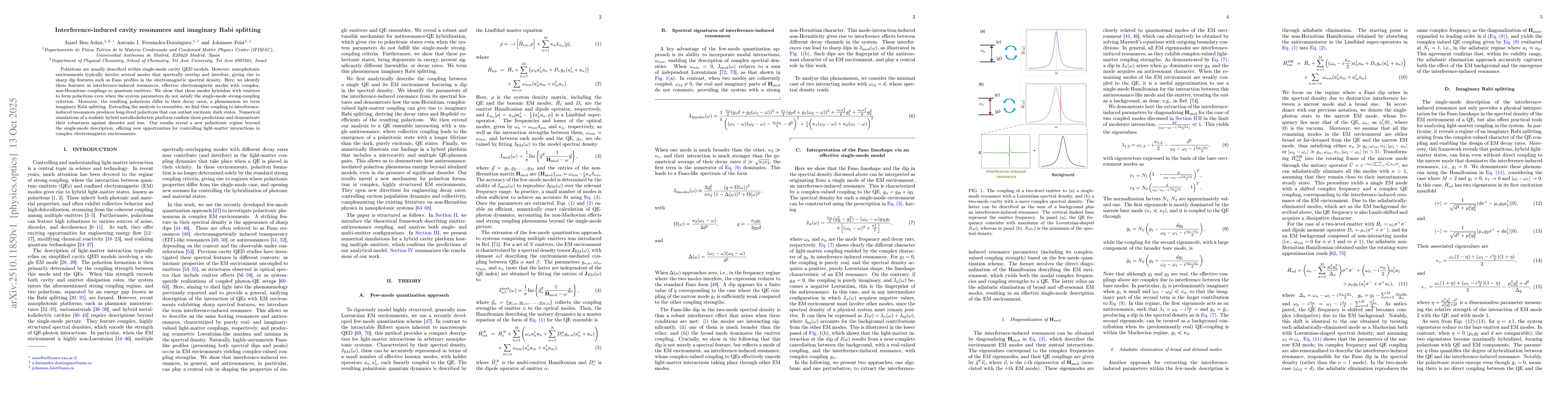 Thumbnail for Interference-induced cavity resonances and imaginary Rabi splitting