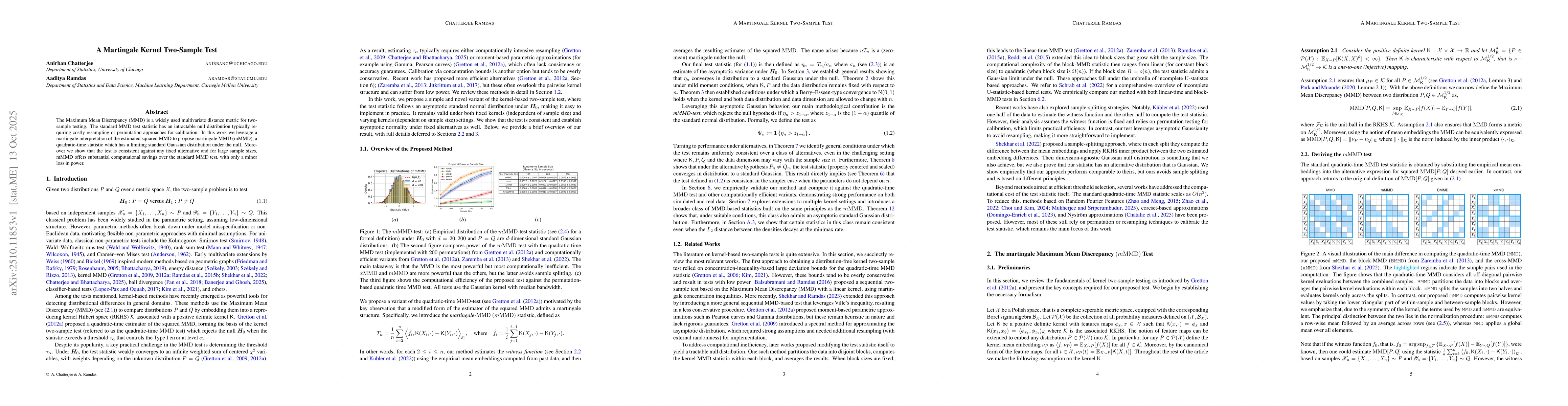 Thumbnail for A Martingale Kernel Two-Sample Test