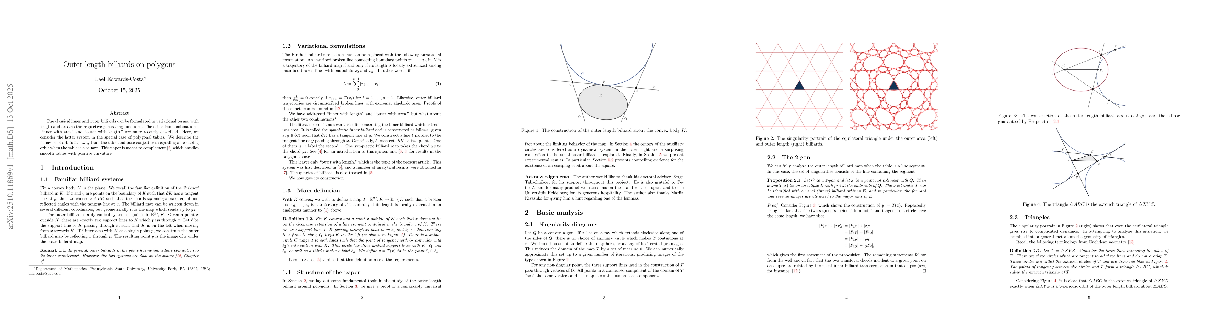 Thumbnail for Outer length billiards on polygons