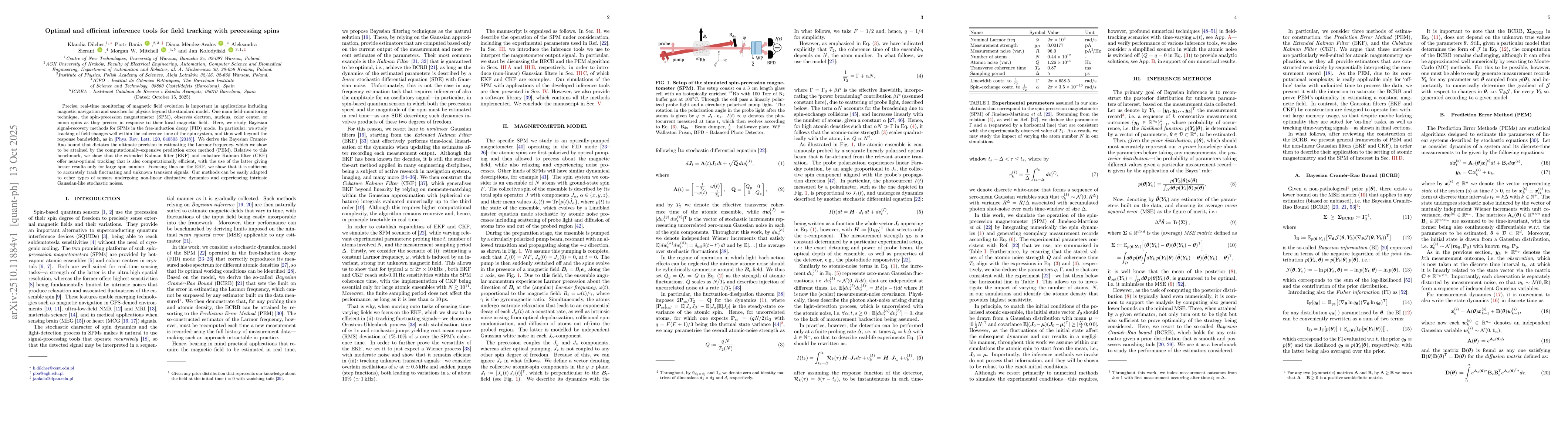 Thumbnail for Optimal and efficient inference tools for field tracking with precessing
  spins