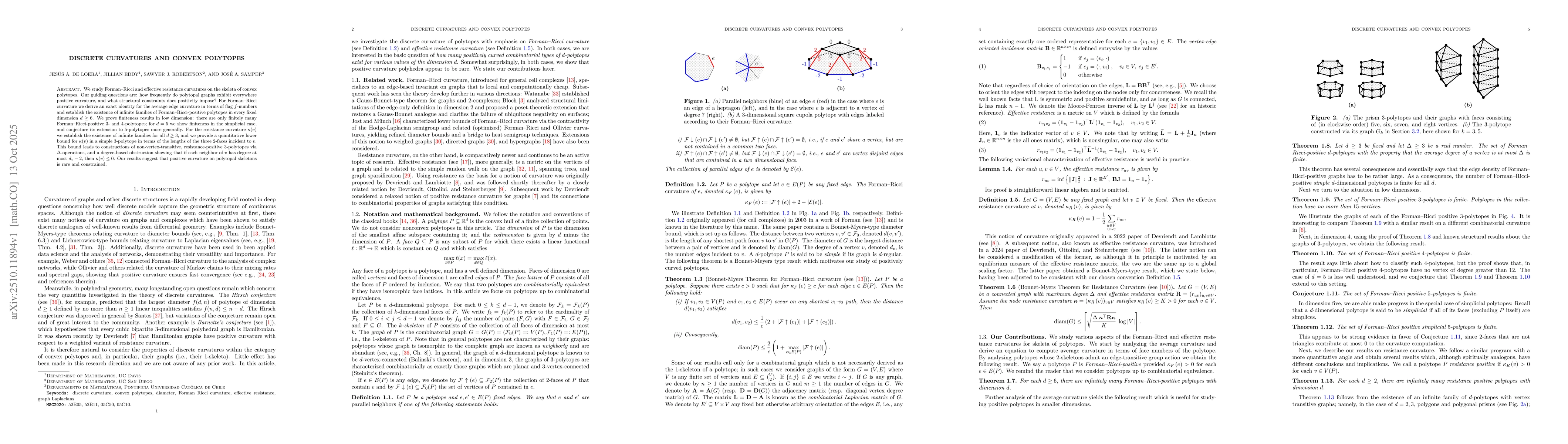 Thumbnail for Discrete Curvatures and Convex Polytopes