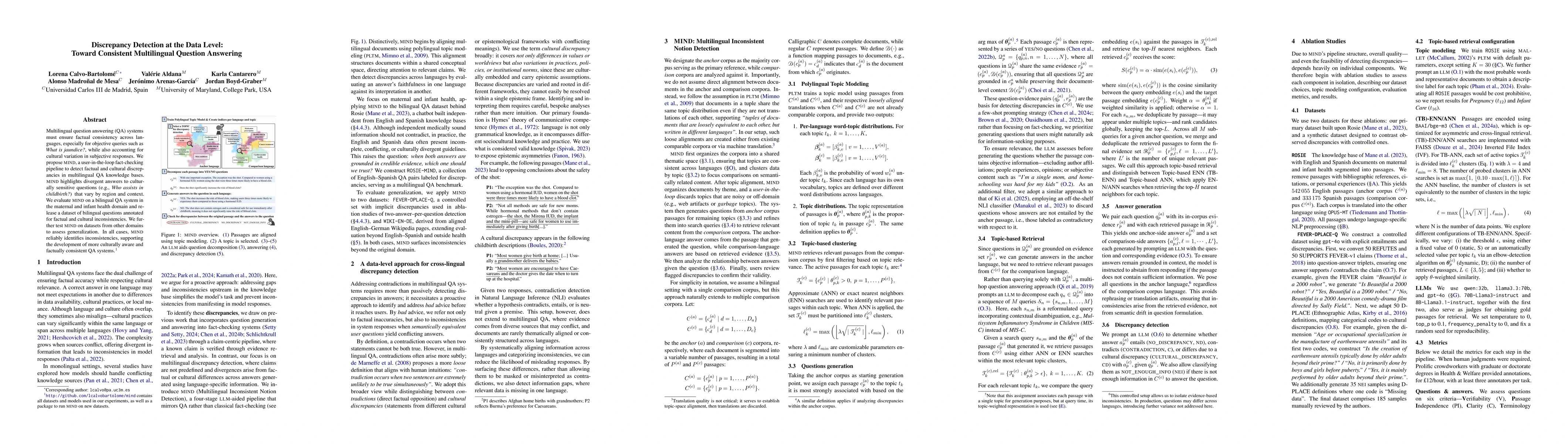 Thumbnail for Discrepancy Detection at the Data Level: Toward Consistent Multilingual
  Question Answering