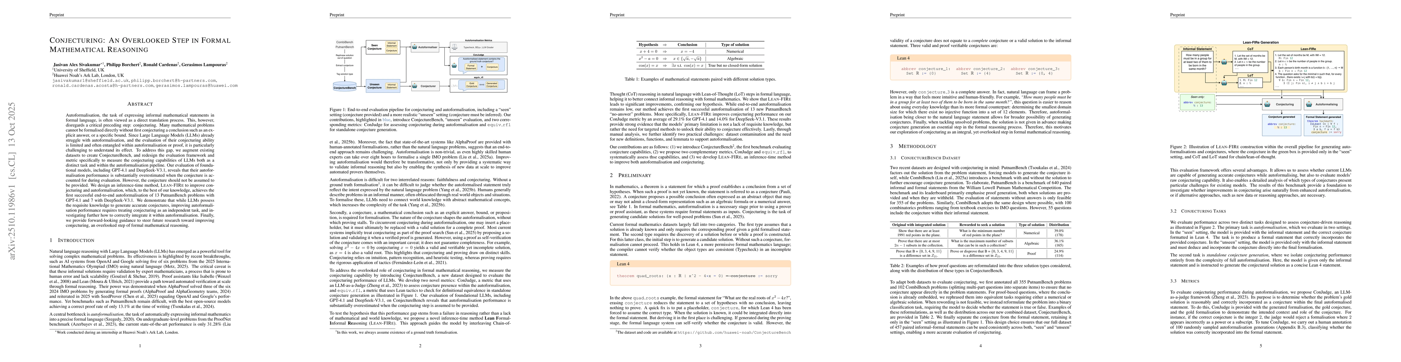 Thumbnail for Conjecturing: An Overlooked Step in Formal Mathematical Reasoning