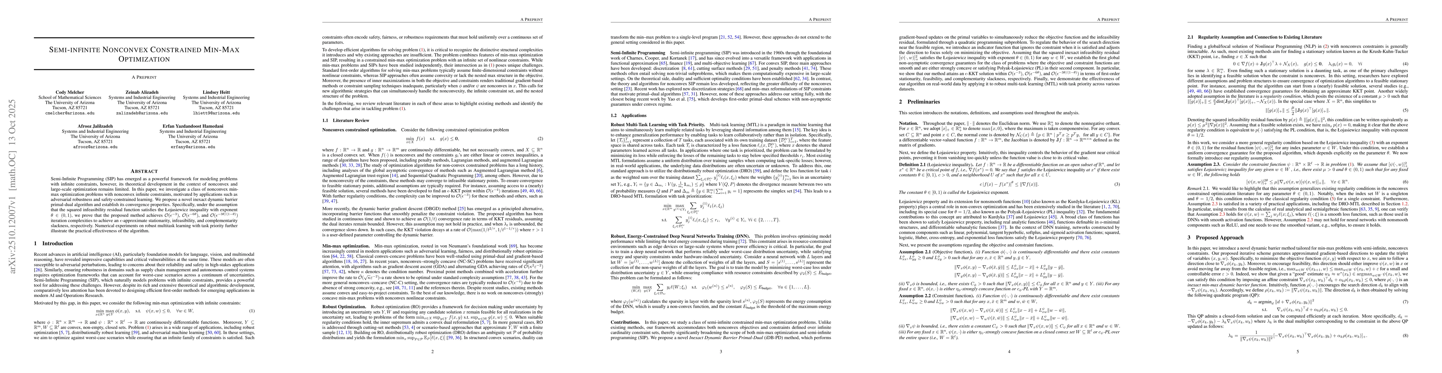 Thumbnail for Semi-infinite Nonconvex Constrained Min-Max Optimization