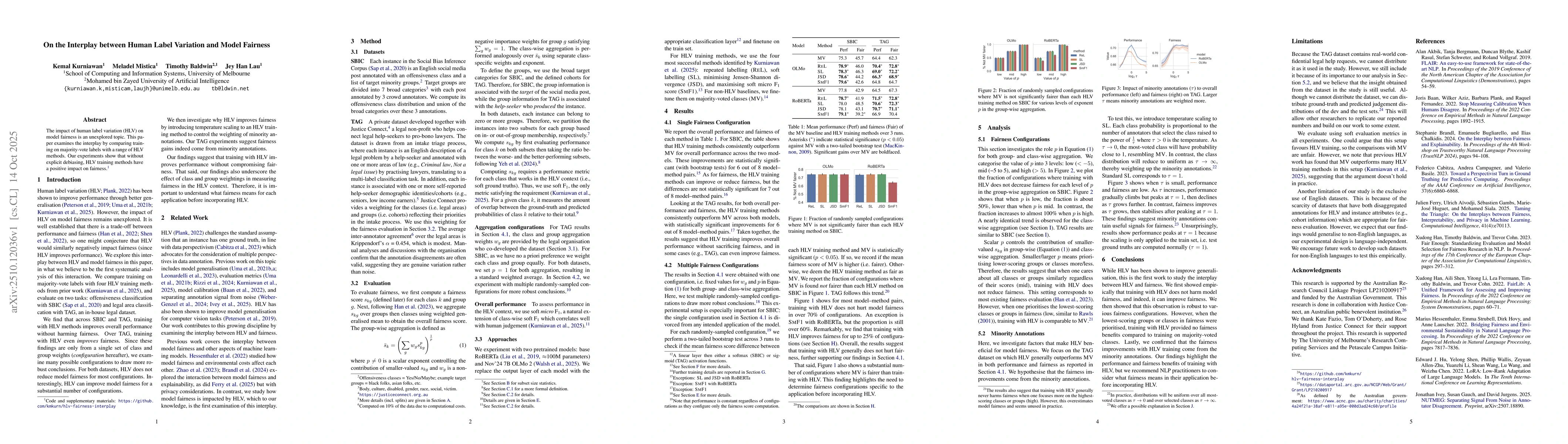 Thumbnail for On the Interplay between Human Label Variation and Model Fairness