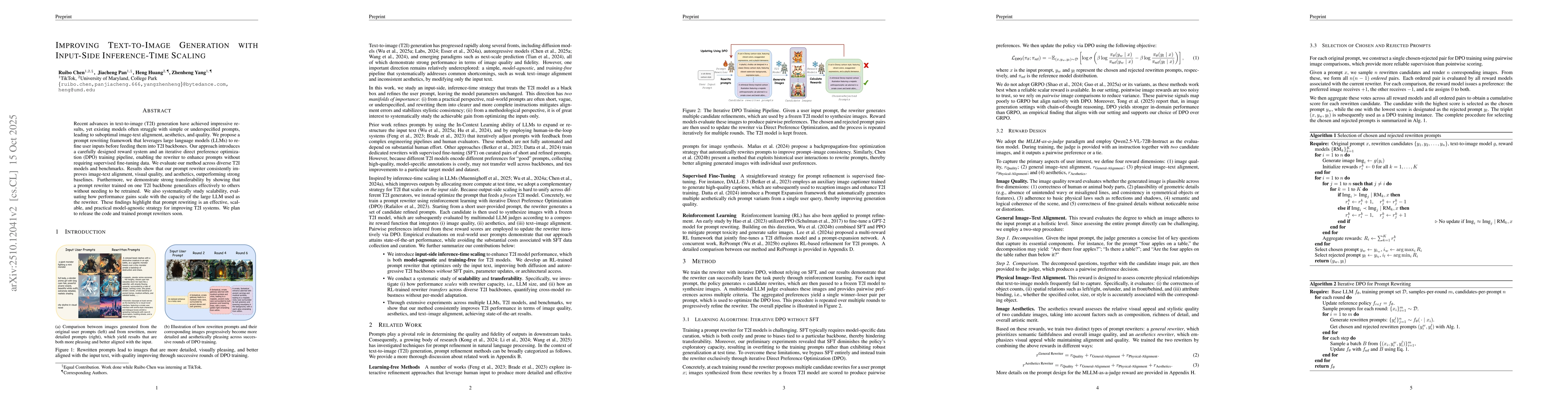 Thumbnail for Improving Text-to-Image Generation with Input-Side Inference-Time
  Scaling