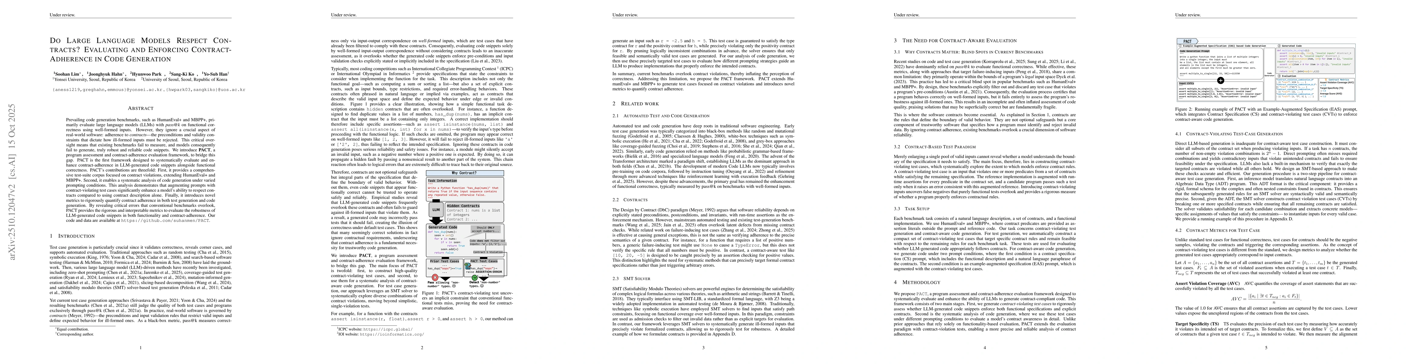 Thumbnail for Do Large Language Models Respect Contracts? Evaluating and Enforcing
  Contract-Adherence in Code Generation