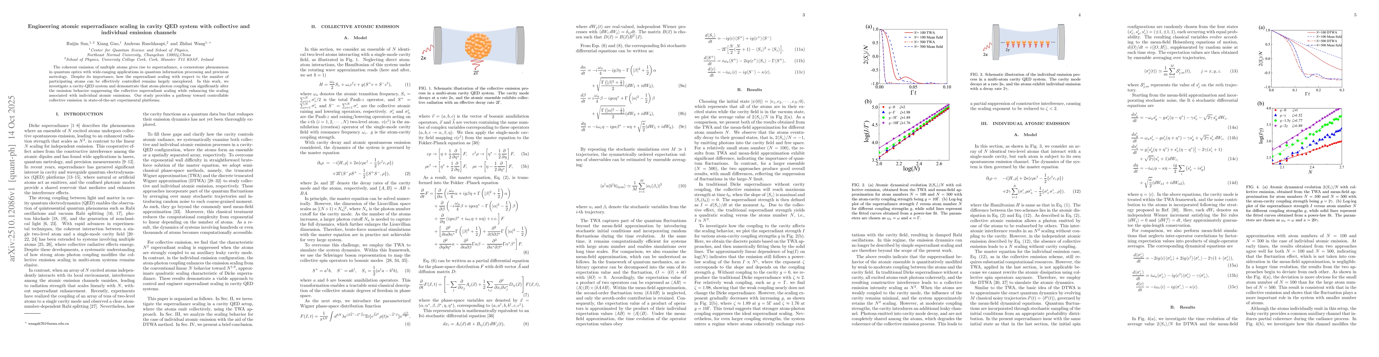 Thumbnail for Engineering atomic superradiance scaling in cavity QED system with
  collective and individual emission channels
