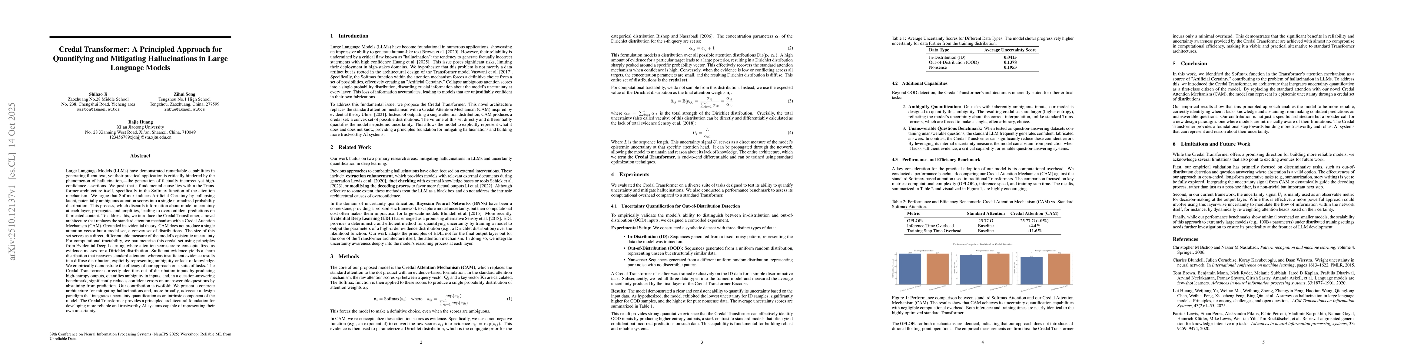 Thumbnail for Credal Transformer: A Principled Approach for Quantifying and Mitigating
  Hallucinations in Large Language Models