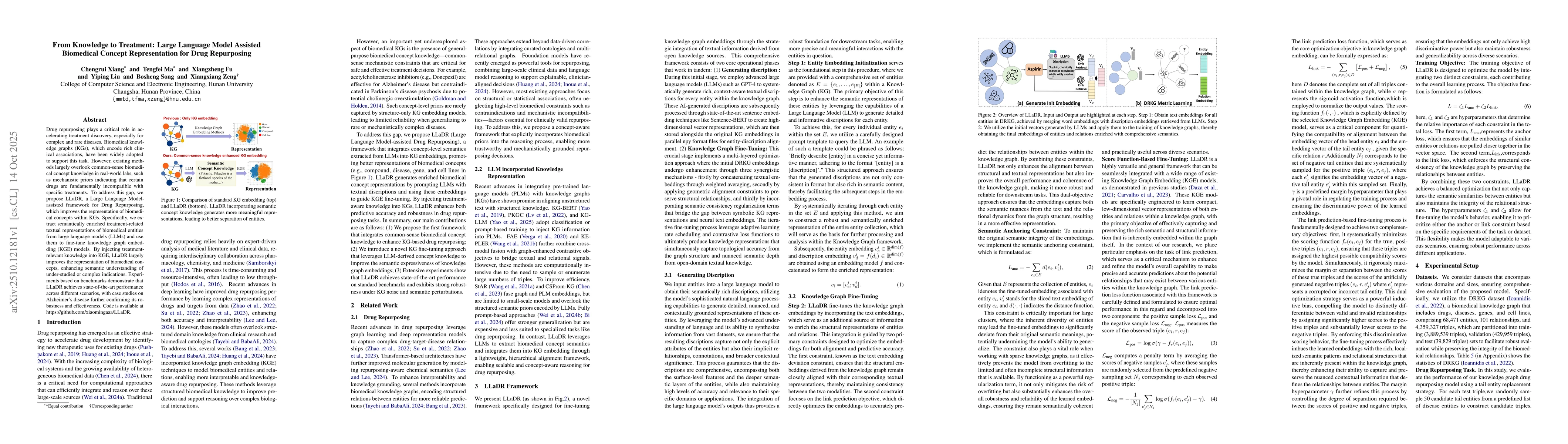 Thumbnail for From Knowledge to Treatment: Large Language Model Assisted Biomedical
  Concept Representation for Drug Repurposing