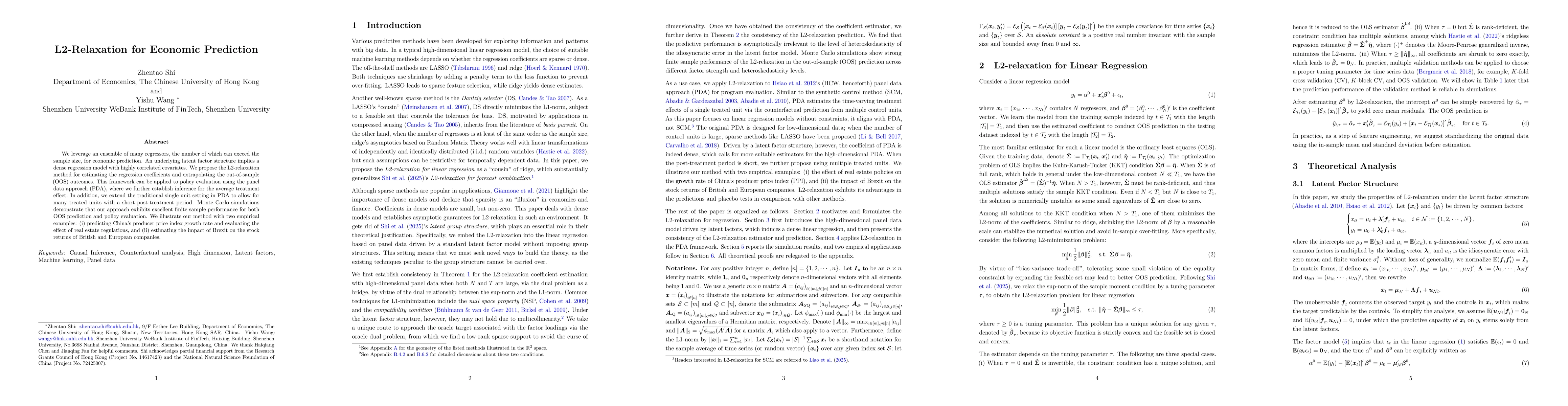 Thumbnail for L2-relaxation for Economic Prediction