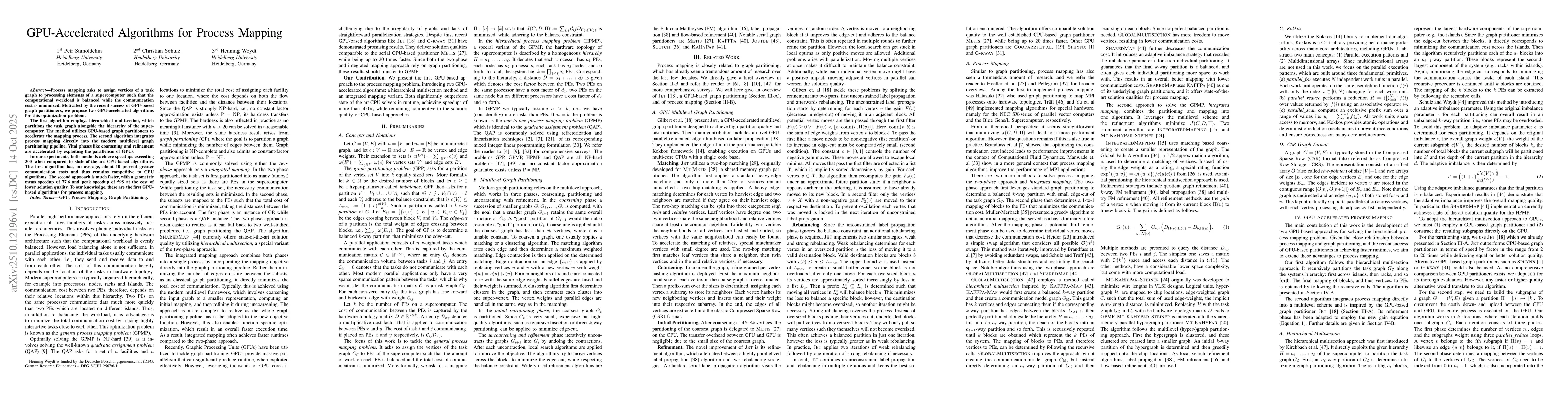 Thumbnail for GPU-Accelerated Algorithms for Process Mapping