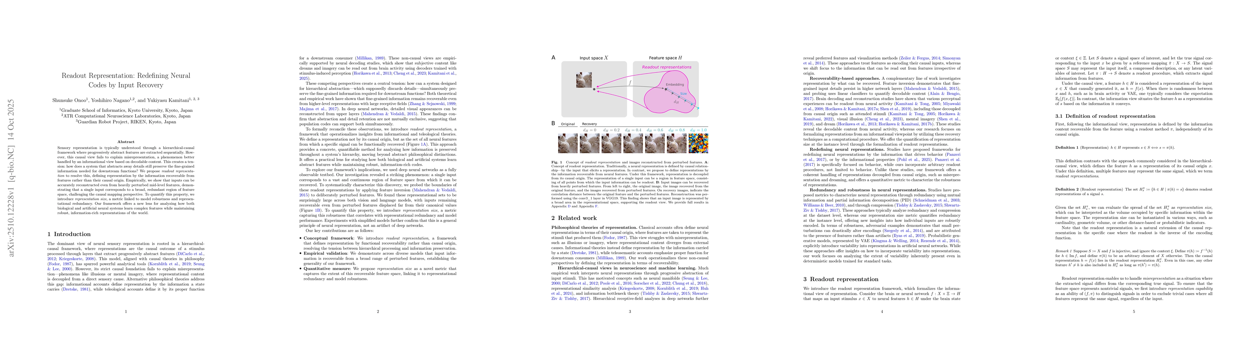 Thumbnail for Readout Representation: Redefining Neural Codes by Input Recovery
