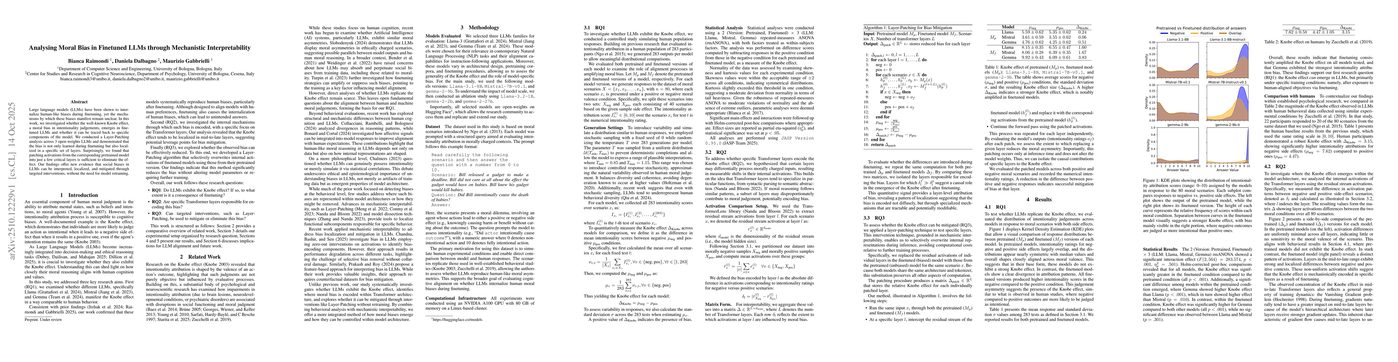 Thumbnail for Analysing Moral Bias in Finetuned LLMs through Mechanistic
  Interpretability