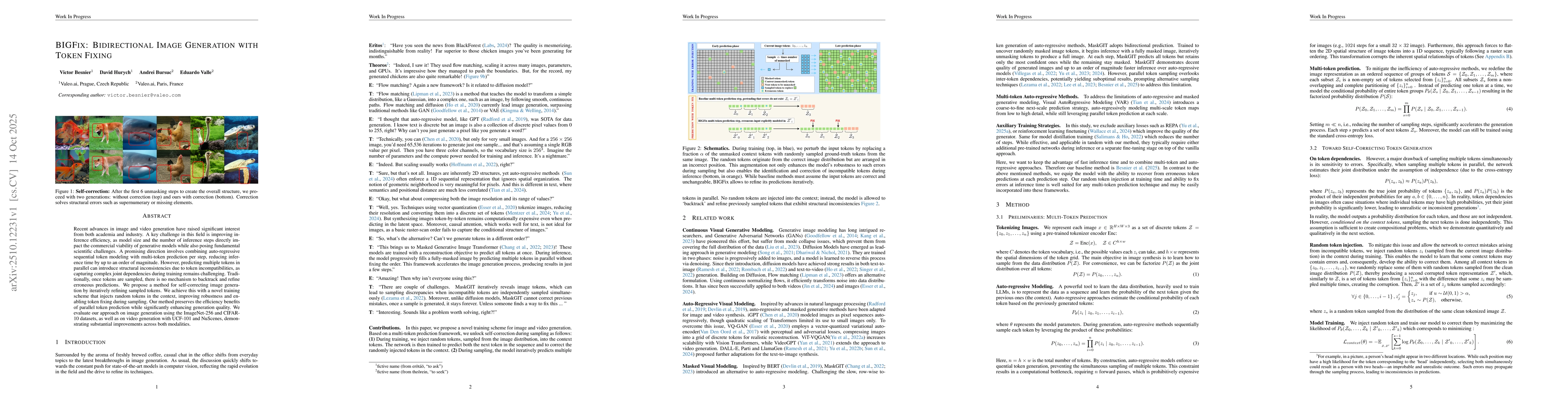 Thumbnail for BIGFix: Bidirectional Image Generation with Token Fixing