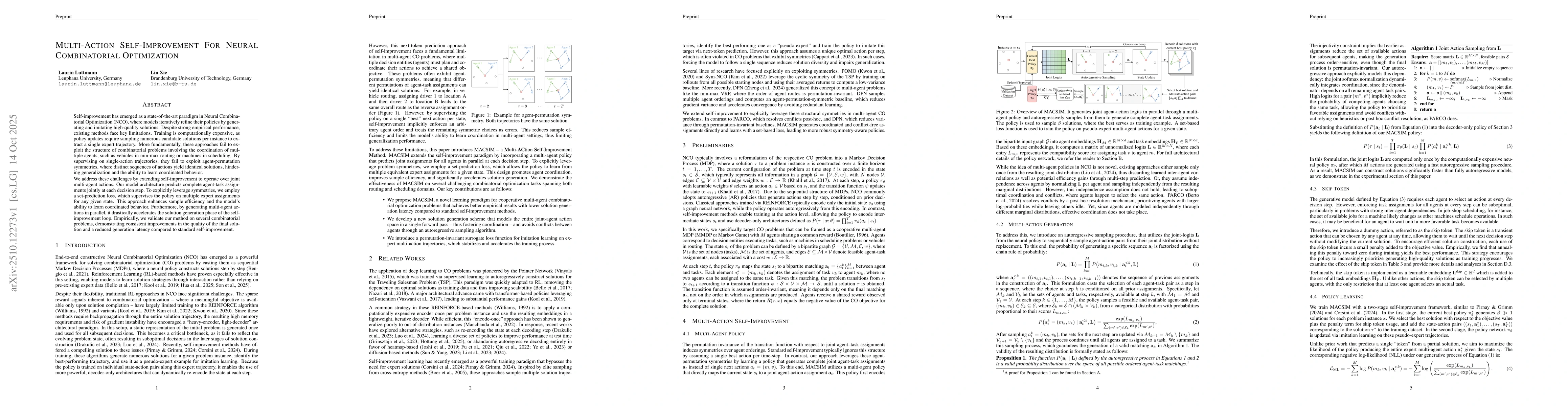 Thumbnail for Multi-Action Self-Improvement for Neural Combinatorial Optimization