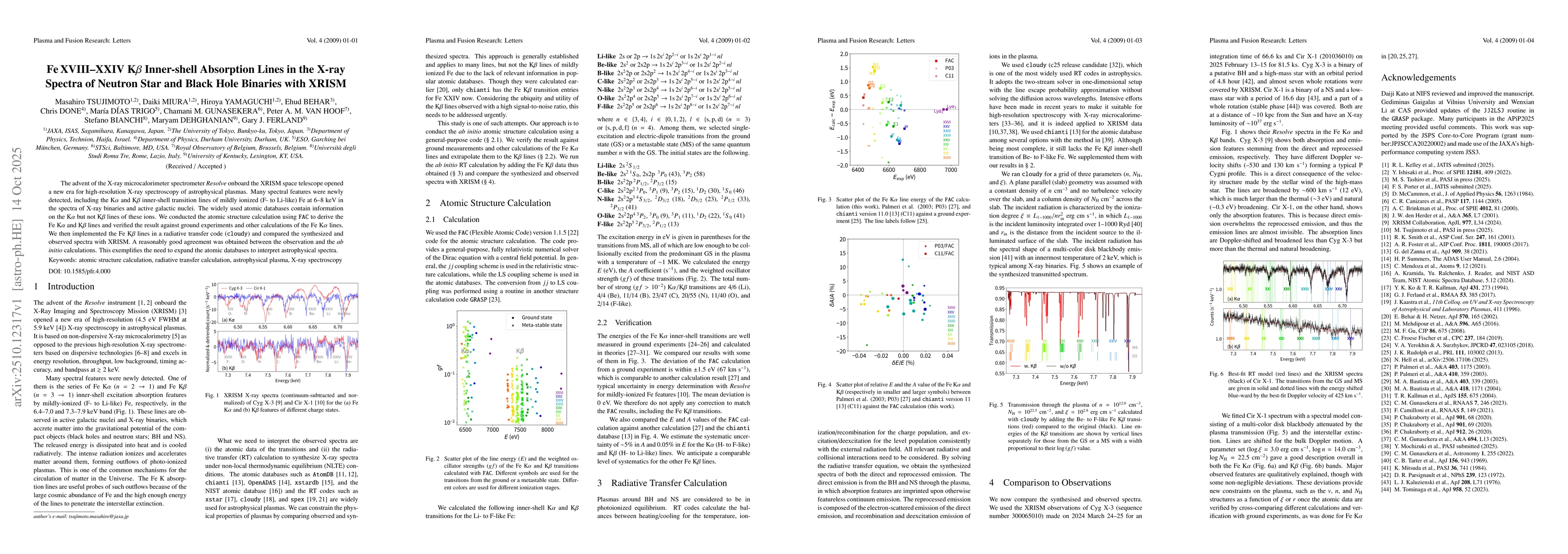 Thumbnail for Fe XVIII-XXIV K beta Inner-shell Absorption Lines in the X-ray Spectra
  of Neutron Star and Black Hole Binaries with XRISM
