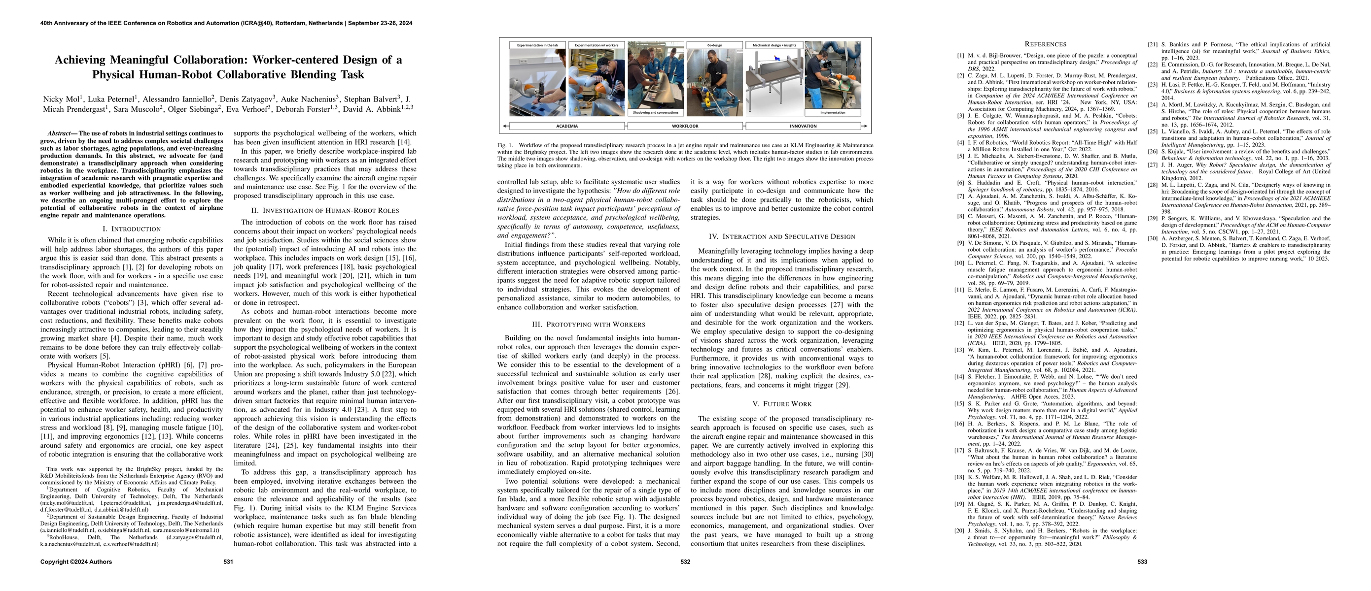 Thumbnail for Achieving Meaningful Collaboration: Worker-centered Design of a Physical
  Human-Robot Collaborative Blending Task