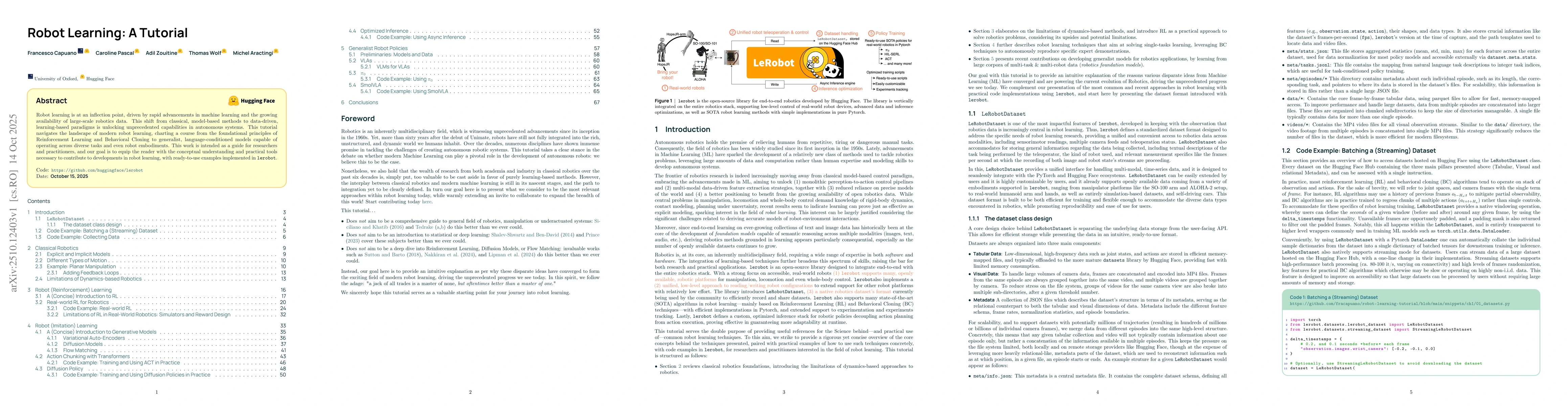 Thumbnail for Robot Learning: A Tutorial