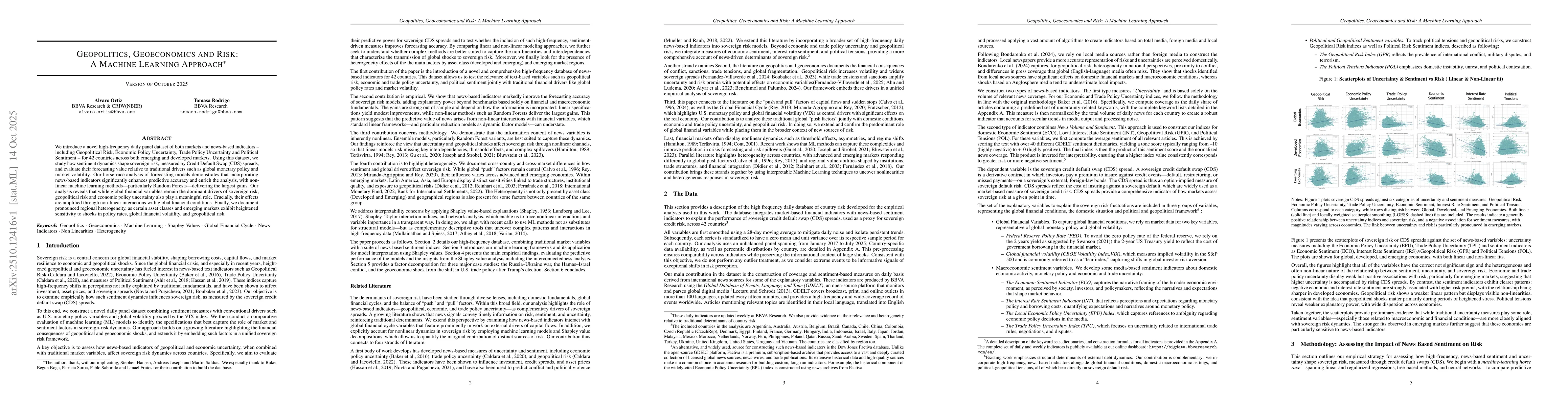 Thumbnail for Geopolitics, Geoeconomics and Risk:A Machine Learning Approach