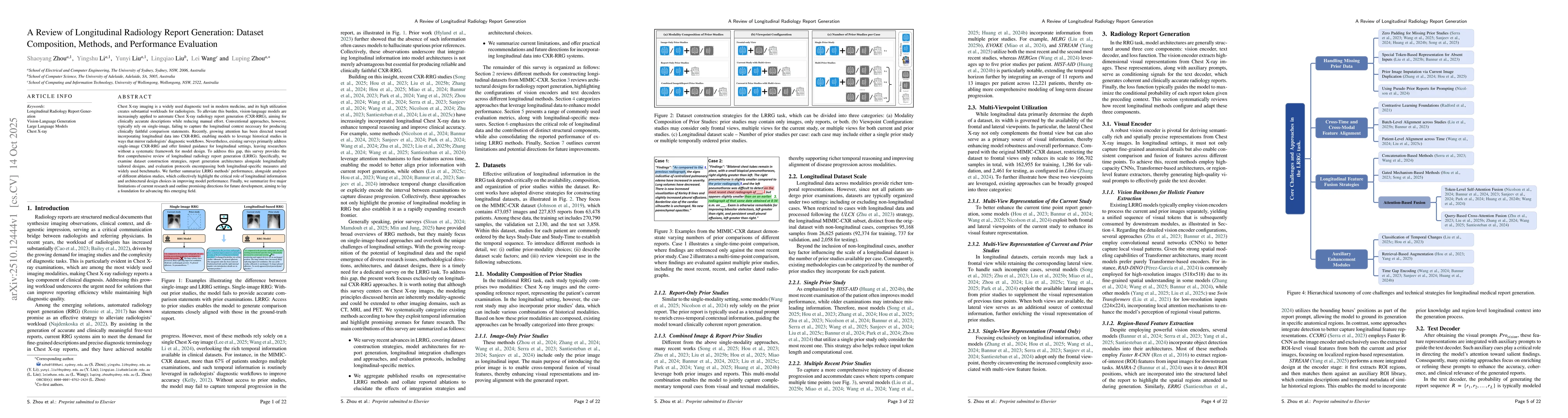 Thumbnail for A Review of Longitudinal Radiology Report Generation: Dataset
  Composition, Methods, and Performance Evaluation