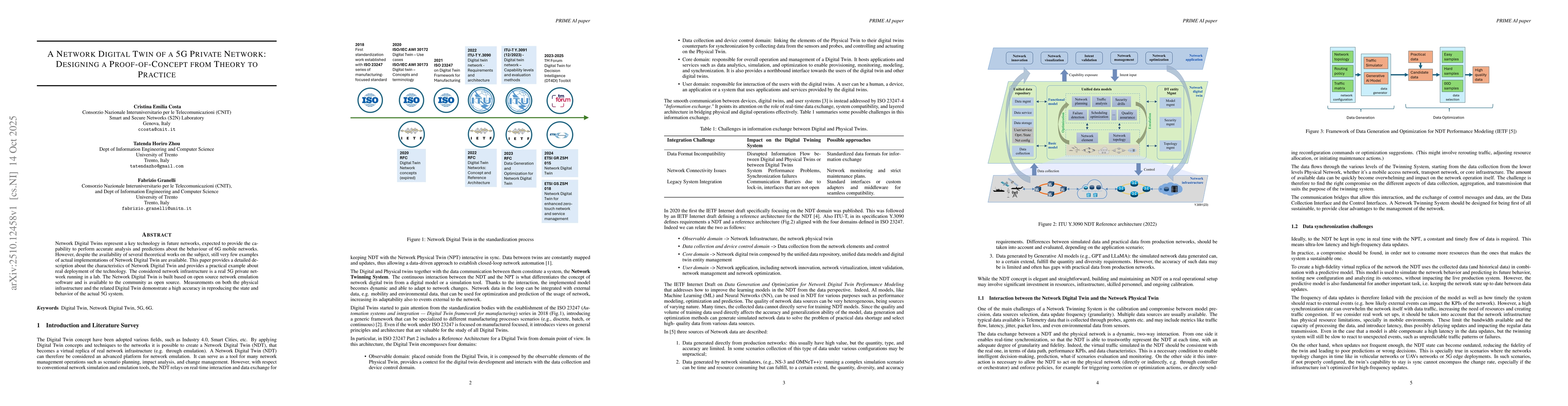 Thumbnail for A Network Digital Twin of a 5G Private Network: Designing a
  Proof-of-Concept from Theory to Practice