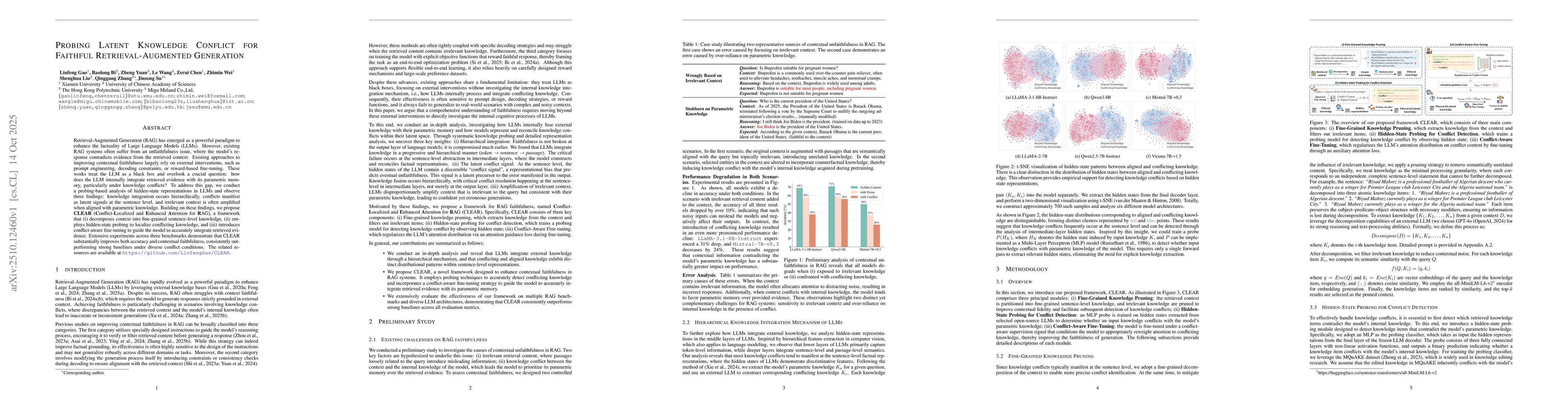 Thumbnail for Probing Latent Knowledge Conflict for Faithful Retrieval-Augmented
  Generation