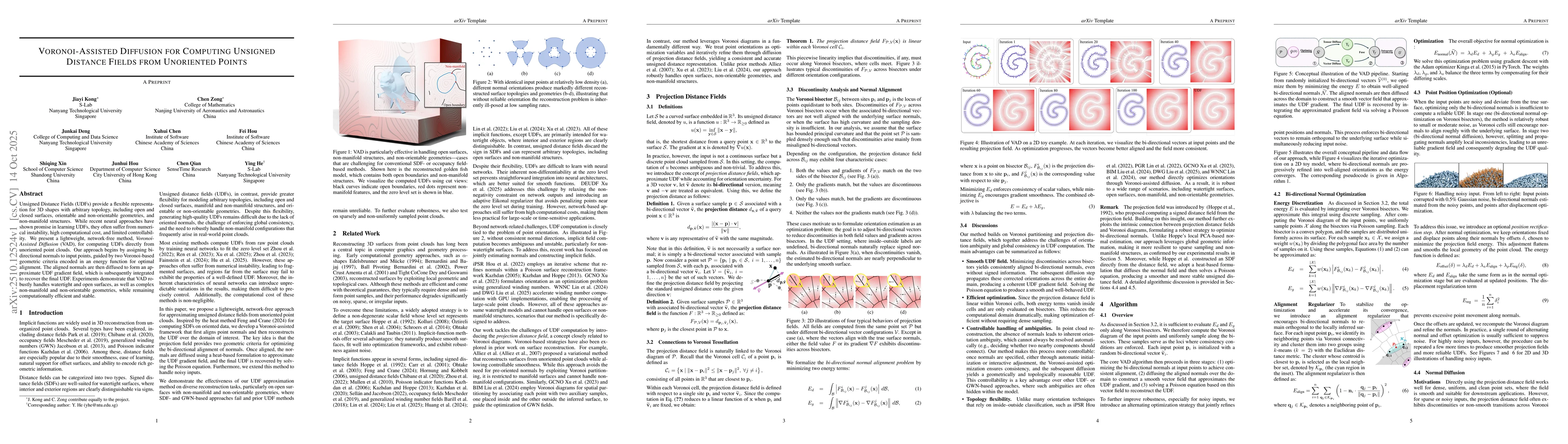 Thumbnail for Voronoi-Assisted Diffusion for Computing Unsigned Distance Fields from
  Unoriented Points