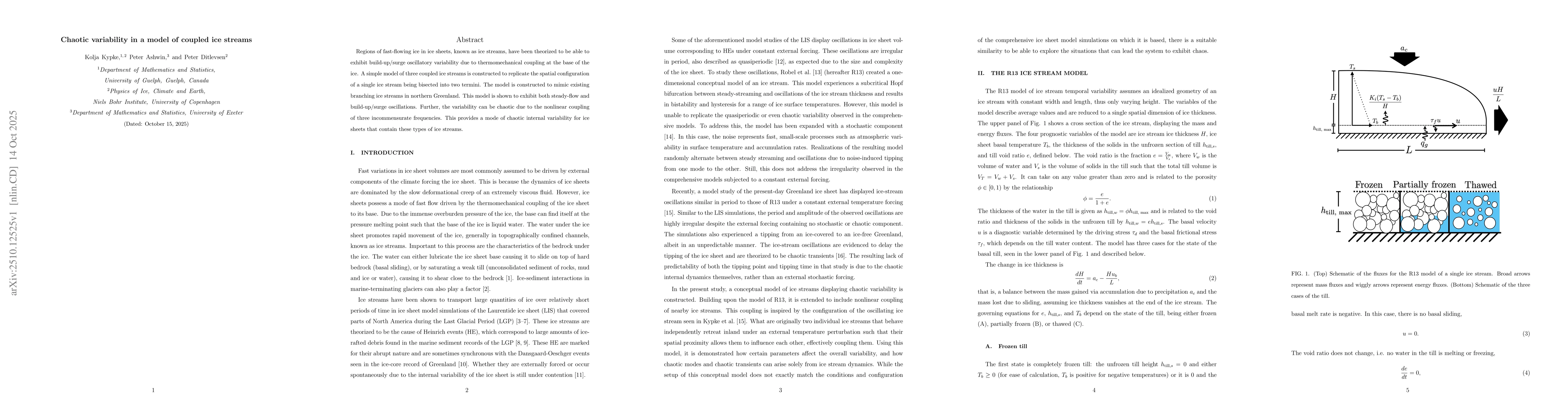 Thumbnail for Chaotic variability in a model of coupled ice streams
