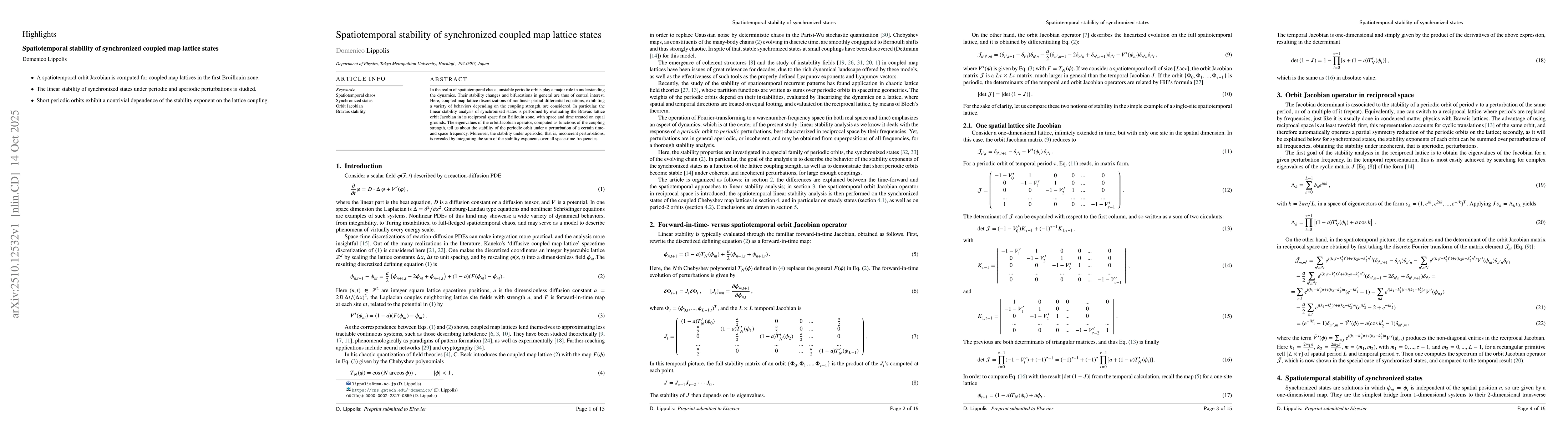 Thumbnail for Spatiotemporal stability of synchronized coupled map lattice states