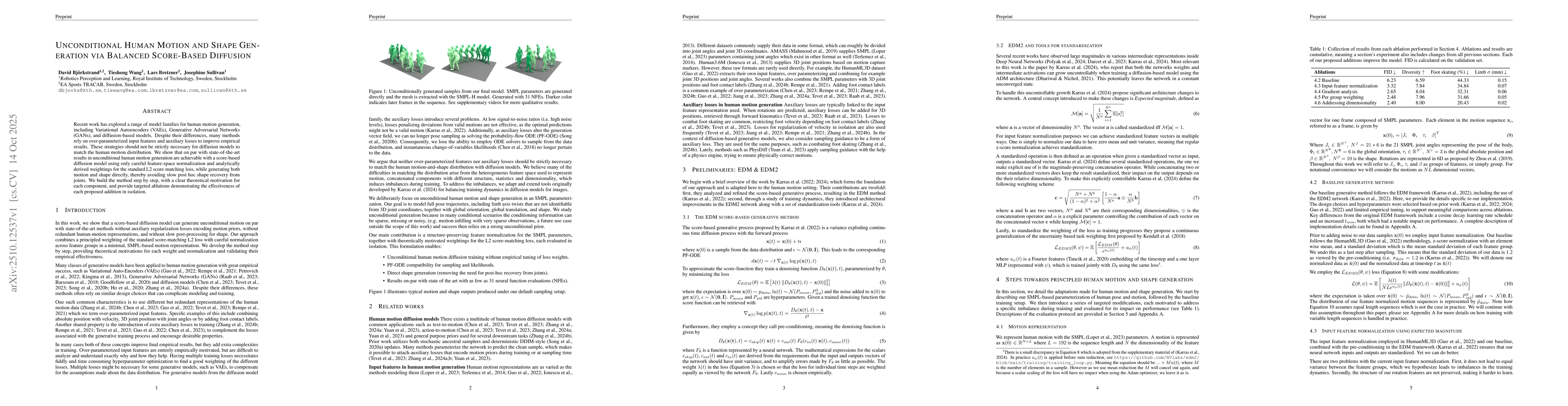 Thumbnail for Unconditional Human Motion and Shape Generation via Balanced Score-Based
  Diffusion
