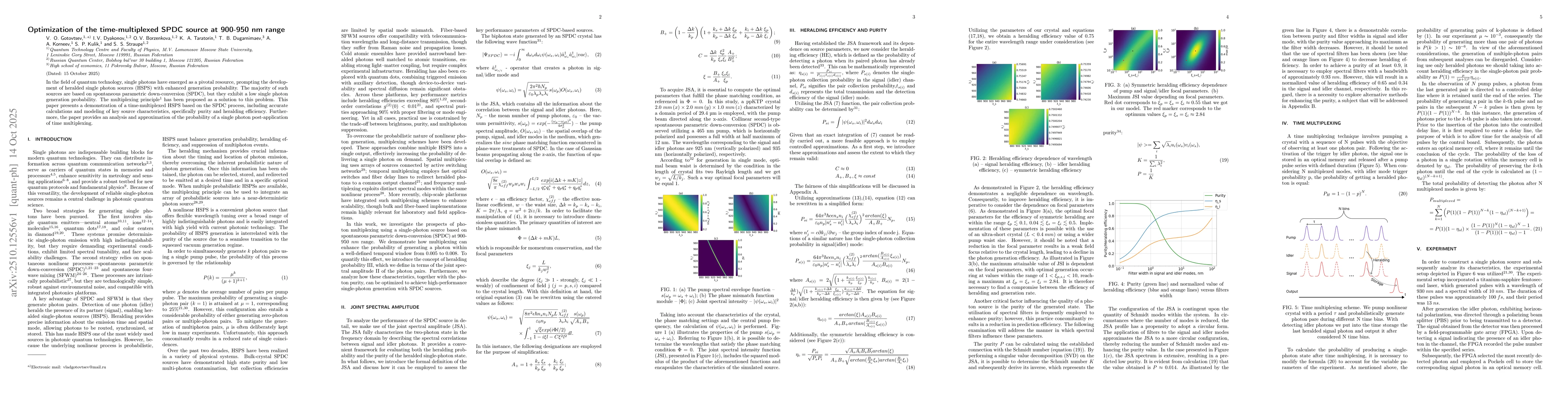 Thumbnail for Optimization of the time-multiplexed SPDC source at 900-950 nm range