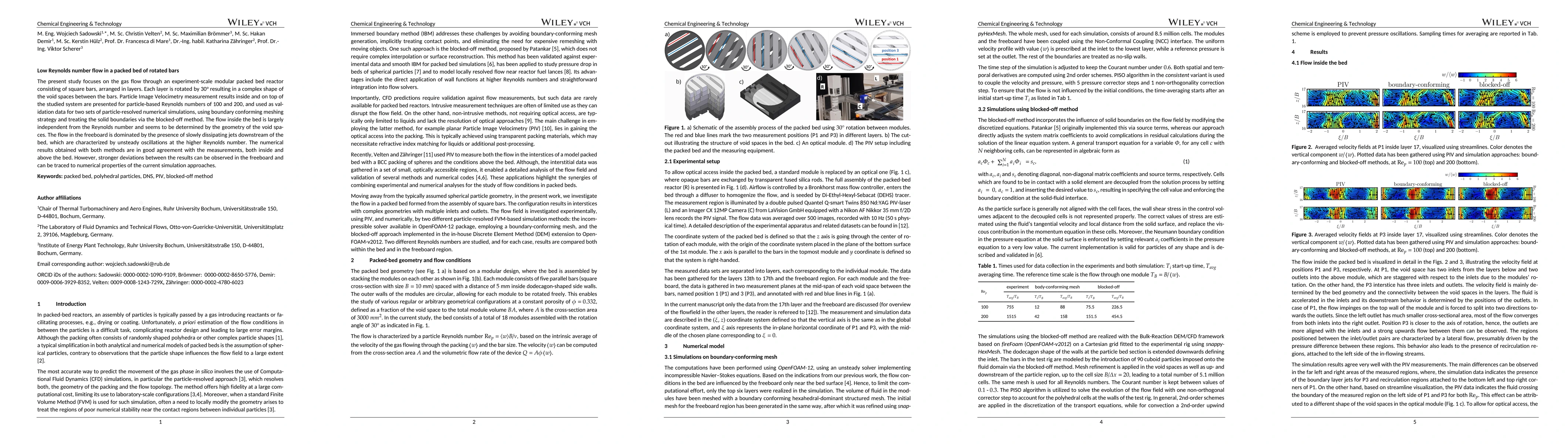 Thumbnail for Low Reynolds number flow in a packed bed of rotated bars