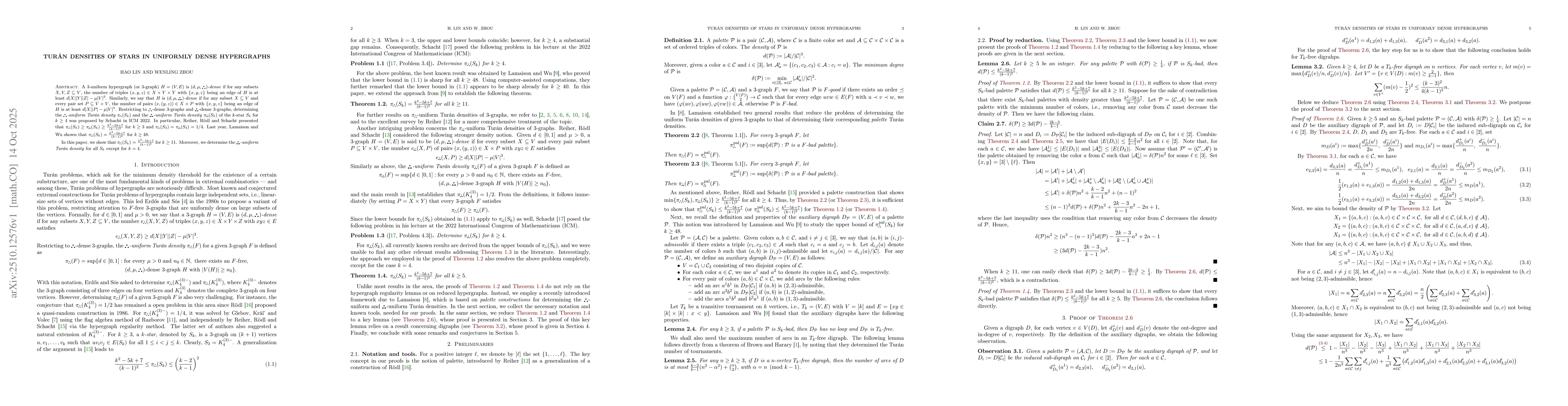 Thumbnail for Turán densities of stars in uniformly dense hypergraphs