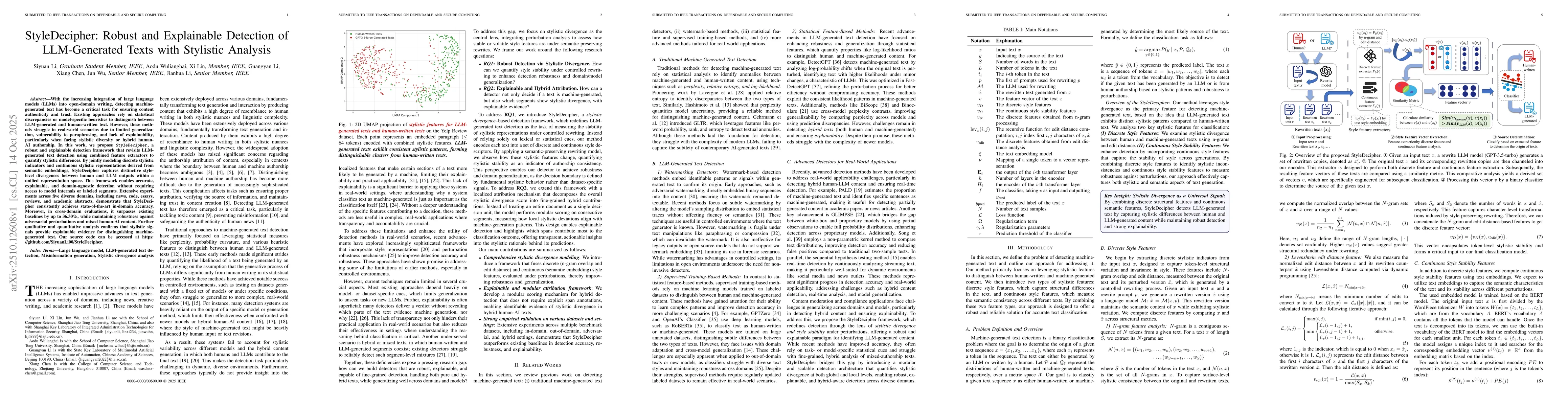 Thumbnail for StyleDecipher: Robust and Explainable Detection of LLM-Generated Texts
  with Stylistic Analysis