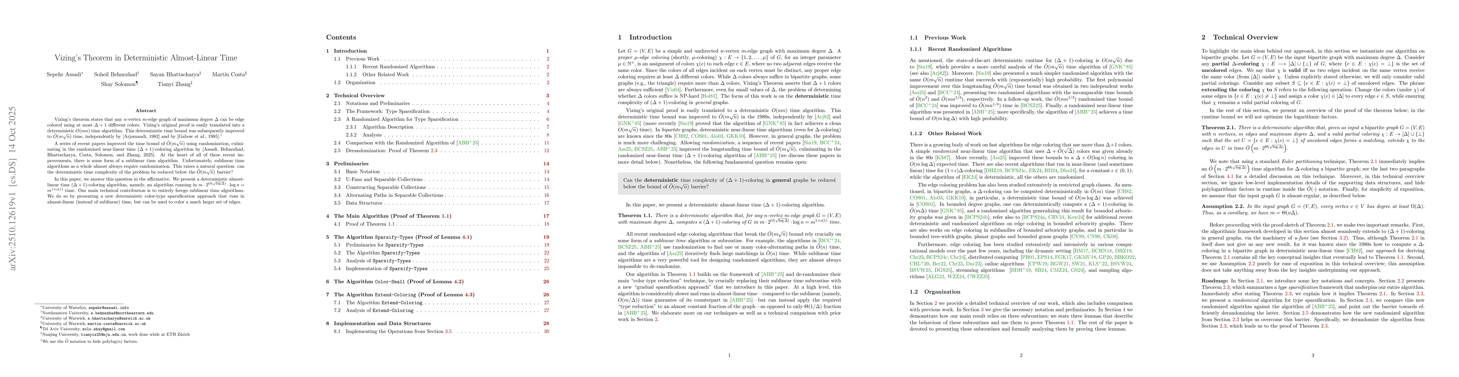 Thumbnail for Vizing's Theorem in Deterministic Almost-Linear Time