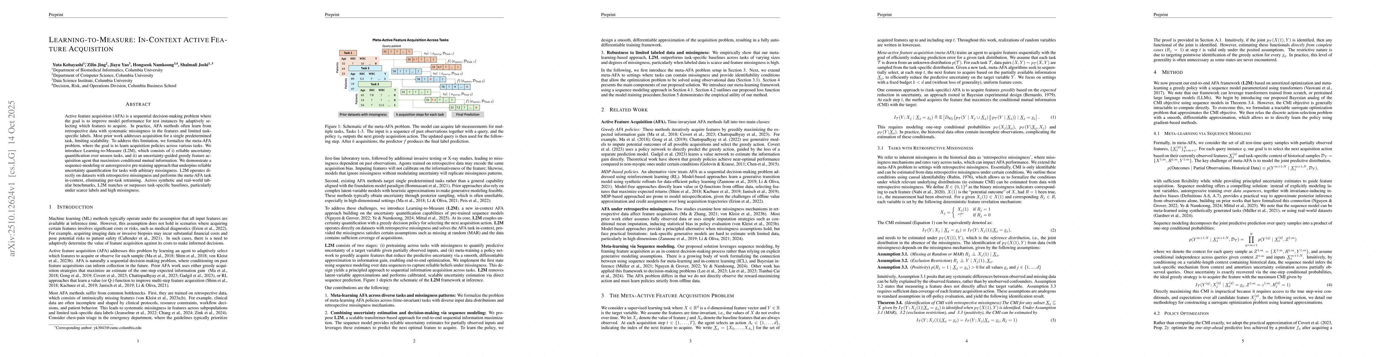 Thumbnail for Learning-To-Measure: In-context Active Feature Acquisition