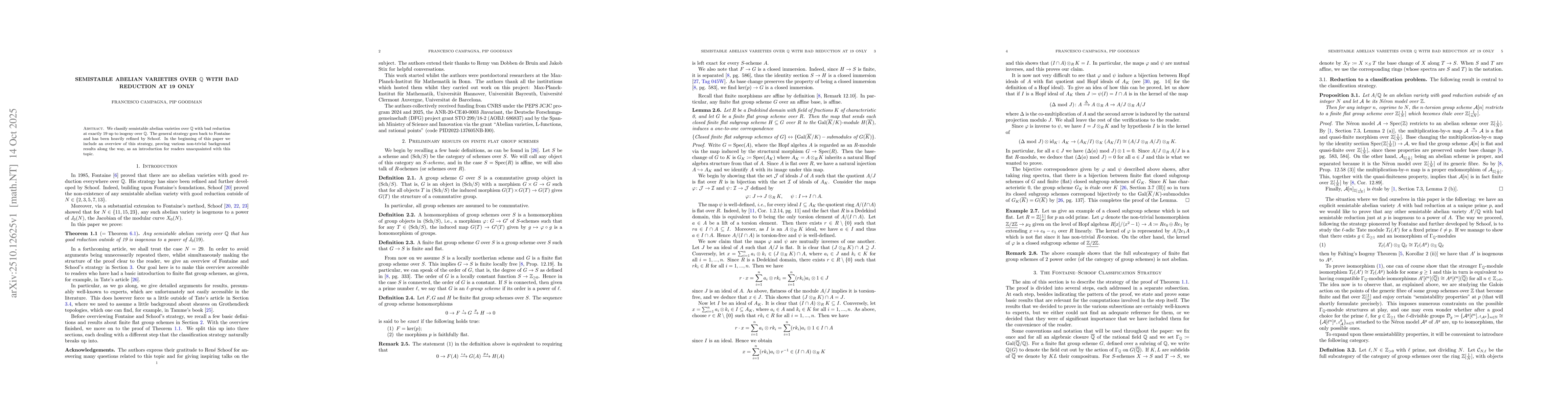 Thumbnail for Semistable abelian varieties over $\mathbb{Q}$ with bad reduction at 19
  only