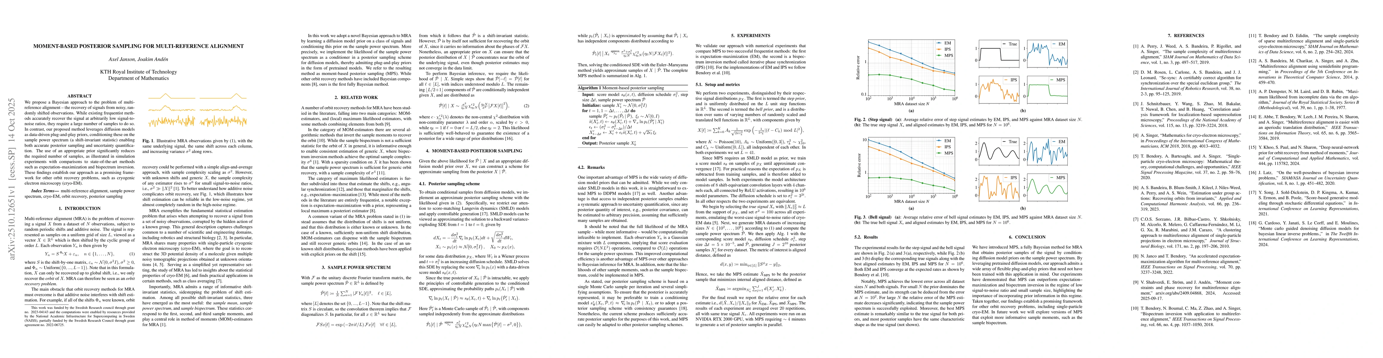 Thumbnail for Moment-based Posterior Sampling for Multi-reference Alignment