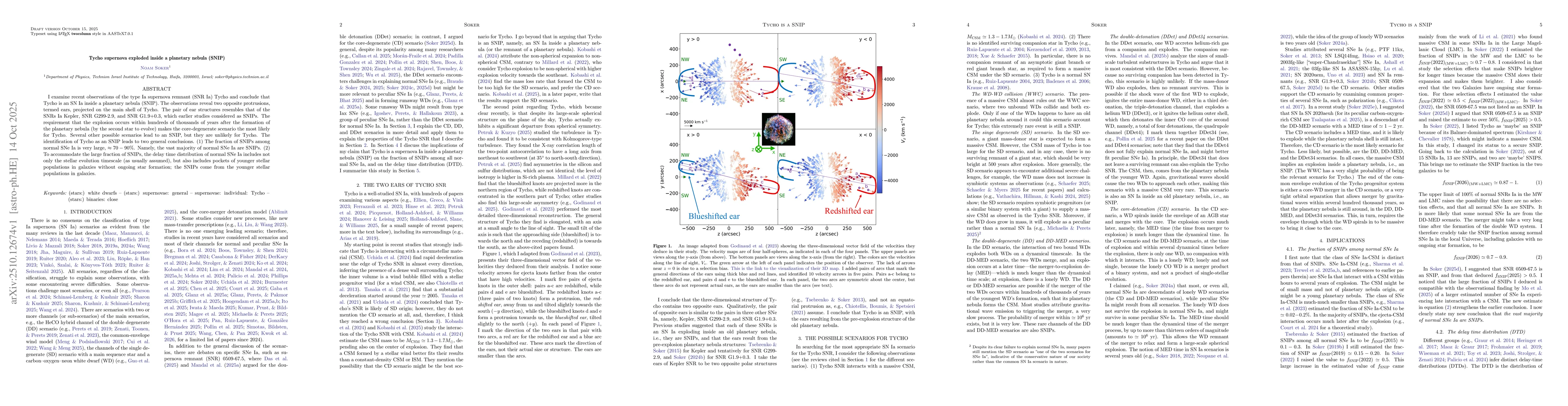 Thumbnail for Tycho supernova exploded inside a planetary nebula (SNIP)