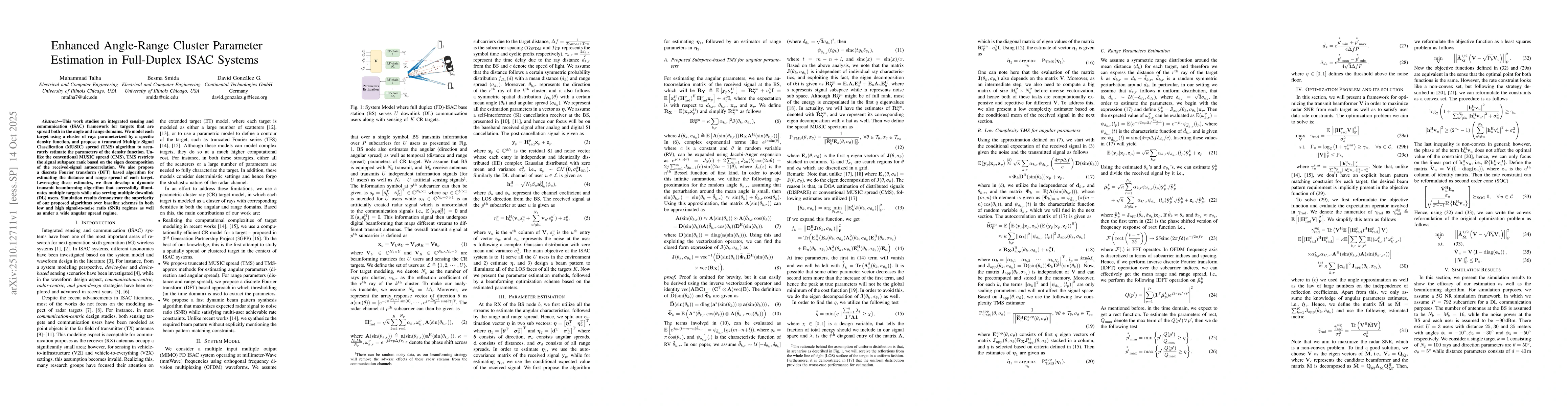 Thumbnail for Enhanced Angle-Range Cluster Parameter Estimation in Full-Duplex ISAC
  Systems