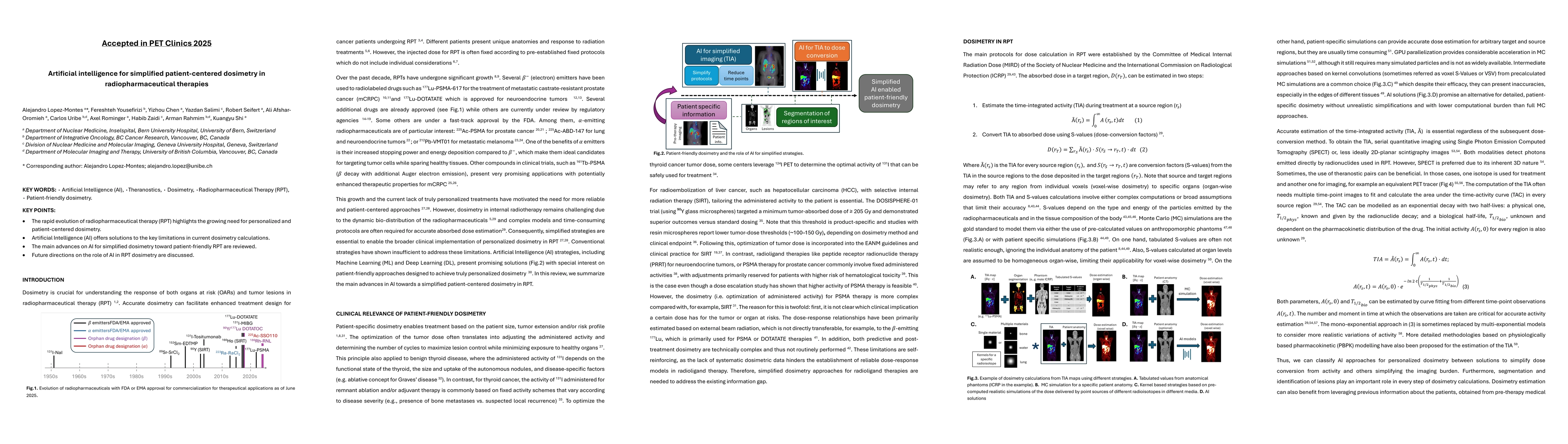 Thumbnail for Artificial intelligence for simplified patient-centered dosimetry in
  radiopharmaceutical therapies